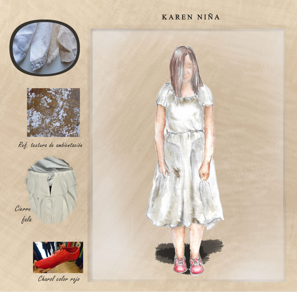 Las zapatillas rojas (2) Vestuario