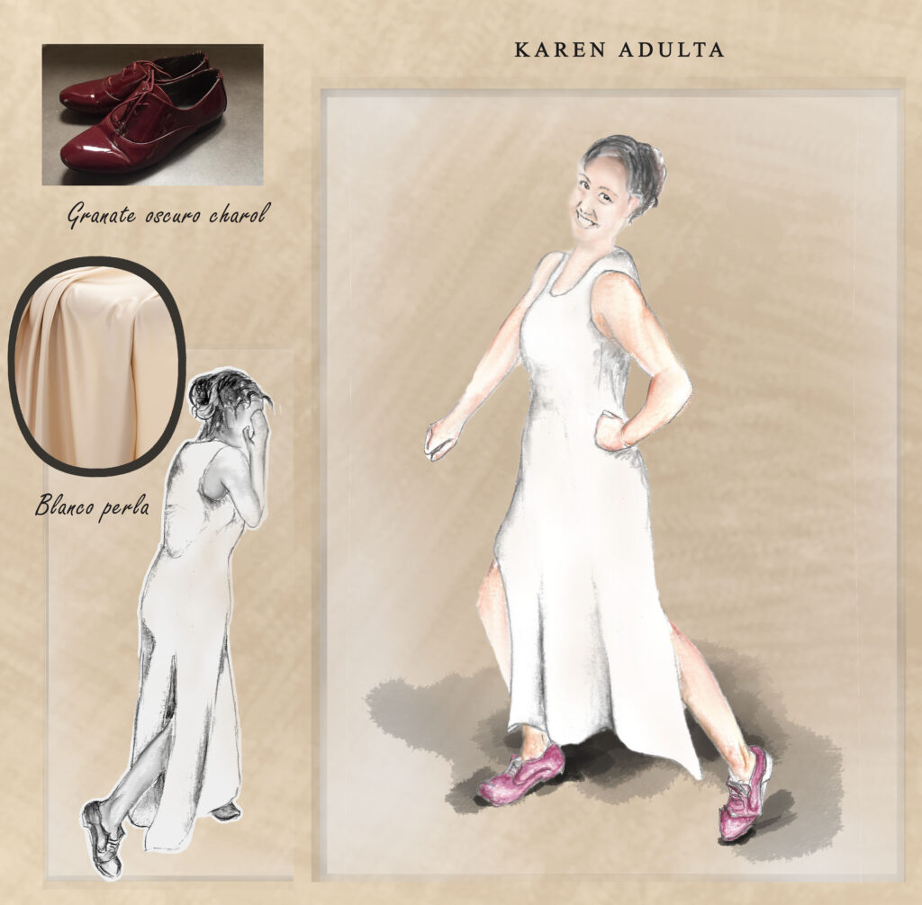 Las zapatillas rojas (4) Vestuario